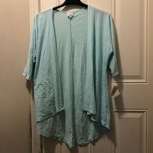 NWT LuLaRoe Lindsay Kimono Cardigan Size Small - Light Aqua Blue